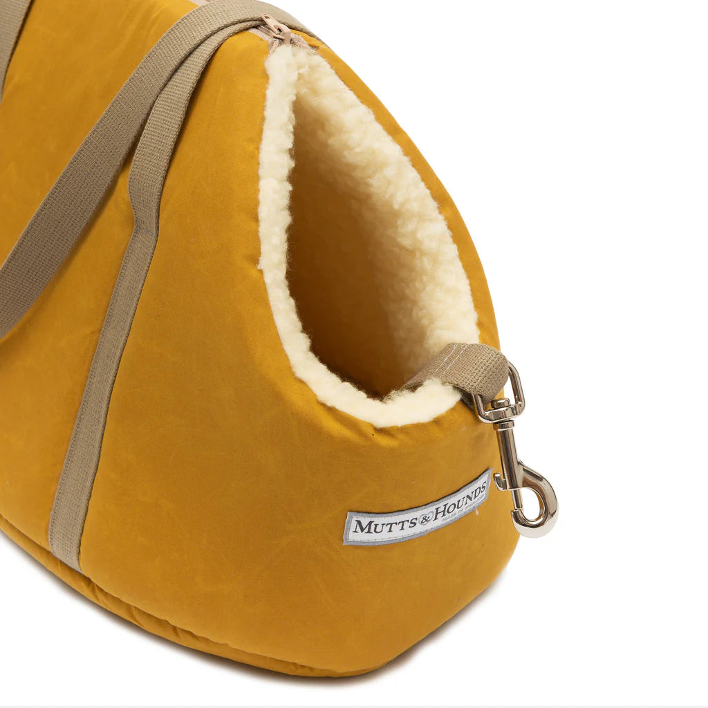 Mutts & Hounds Wax Mustard Dog Carrier