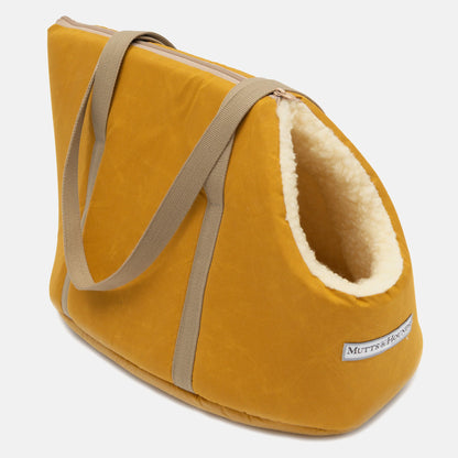 Mutts & Hounds Wax Mustard Dog Carrier
