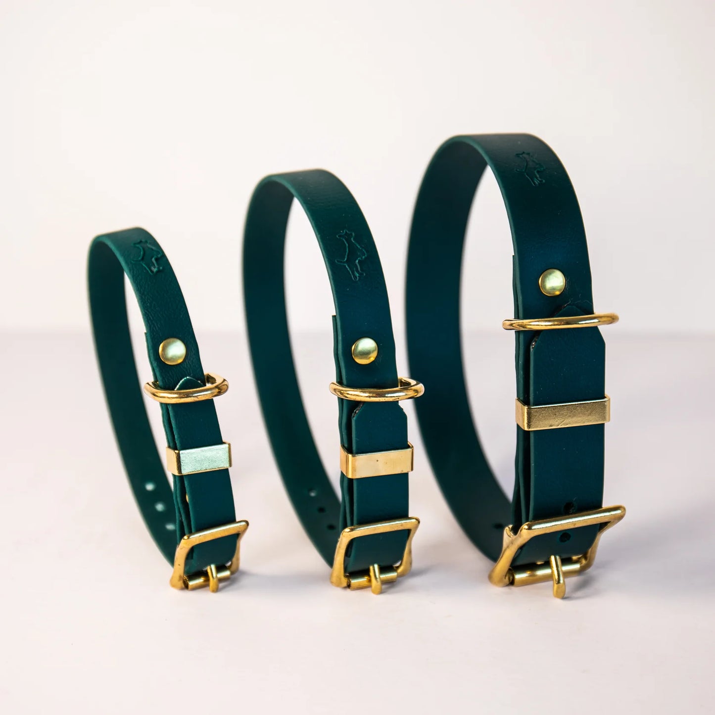 Storeys & Tails All Weather Biothane Collar, Dark Green