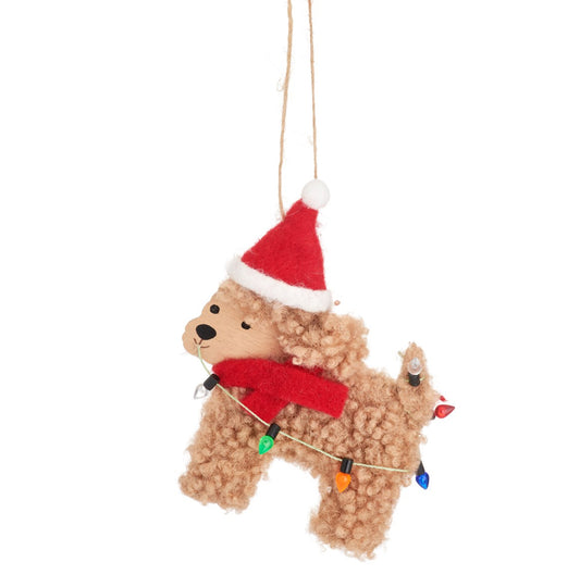 Sass & Belle Festive Cockapoo Hanging Decoration