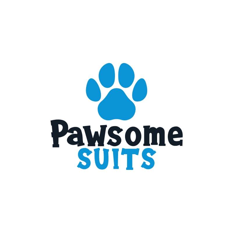 Pawsome Suits Fleece 4 Leg Suit - Black