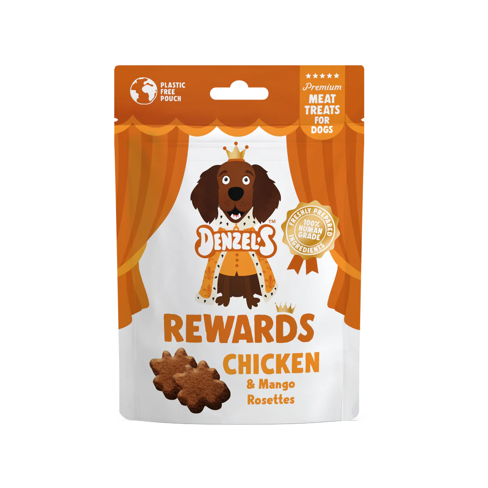Denzel’s Rewards Chicken and Mango Rosettes