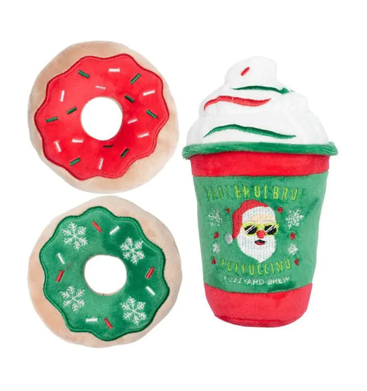 Fuzzyard Festive Puppuccino and Donuts