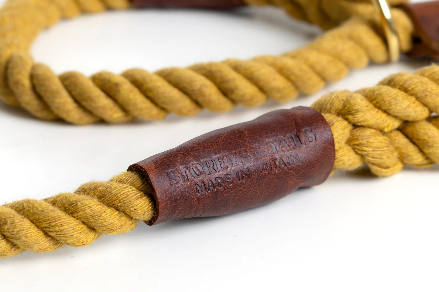 Storeys & Tails Rope Lead, Mustard