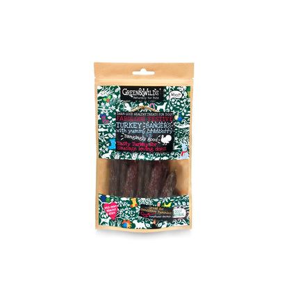 Green & Wild’s Turkey & Cranberry Christmas Bangers 75g