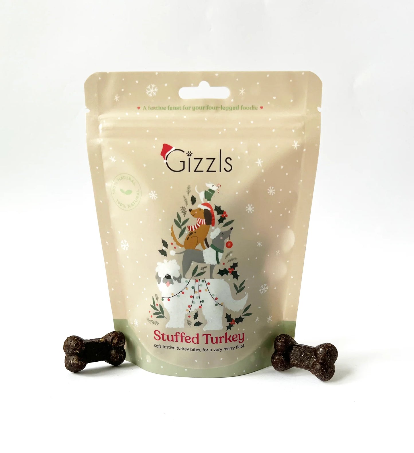 Gizzls Stuffed Turkey Christmas Dog Treats