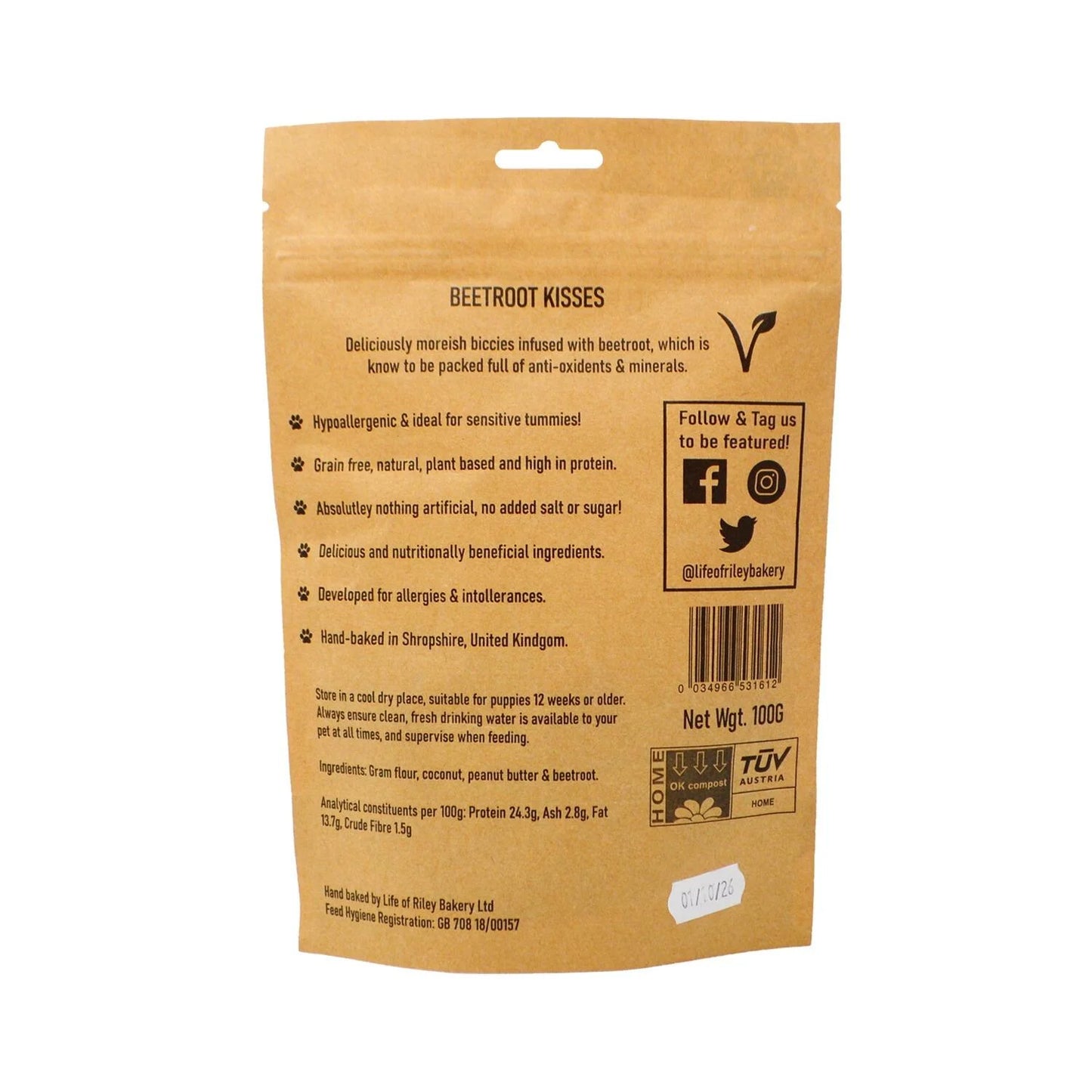 Life of Riley Beetroot Kisses 100g