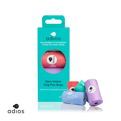 Adios Poo Bags - Pack of 4 Rolls