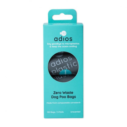 Adios Poo Bags - Pack of 8 Rolls
