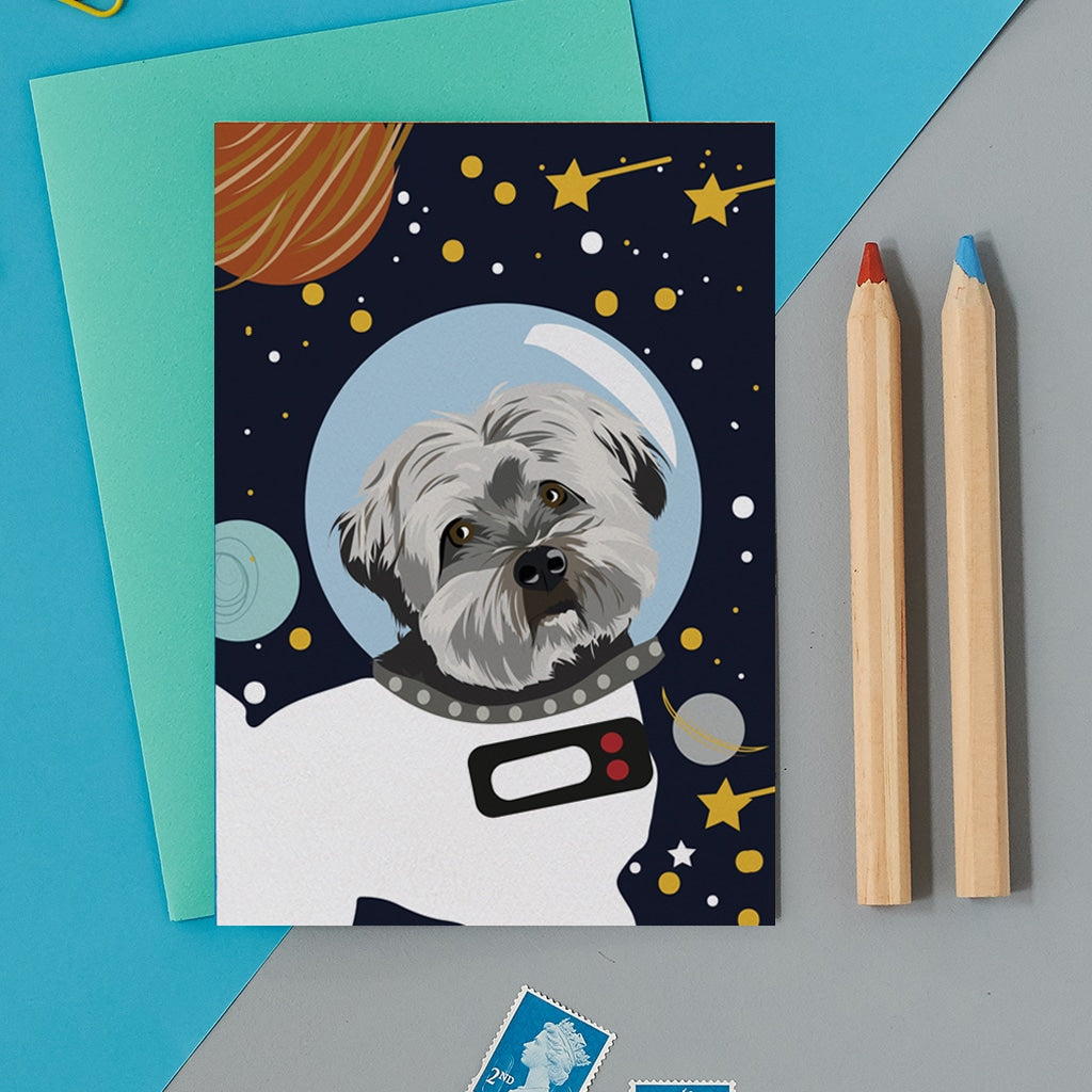 Jenkins The Havanese Astro Dog Greetings Card