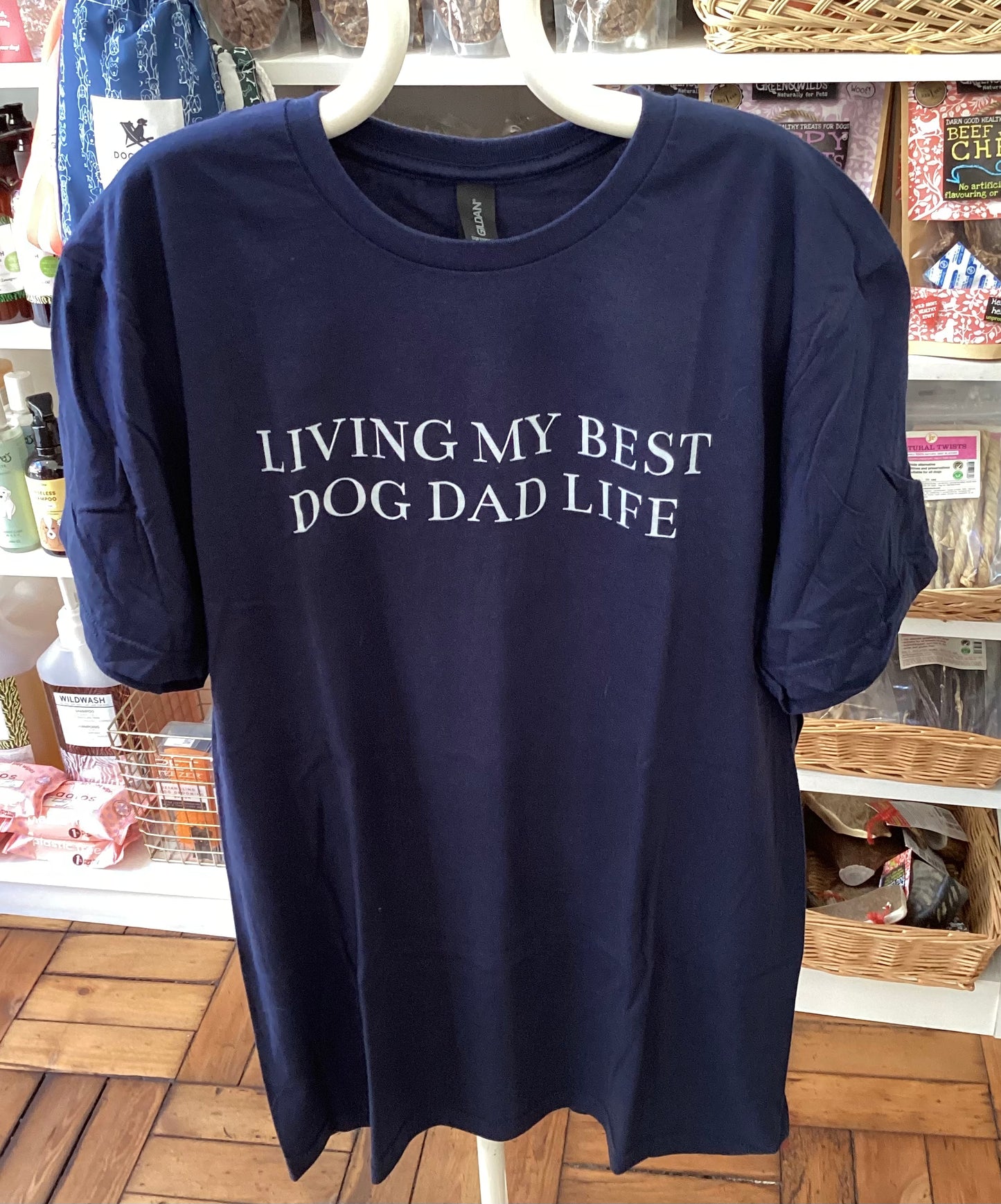 ‘Living My Best Dog Dad Life’ T-Shirt (Style 2)