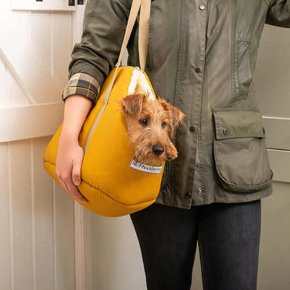Mutts & Hounds Wax Mustard Dog Carrier