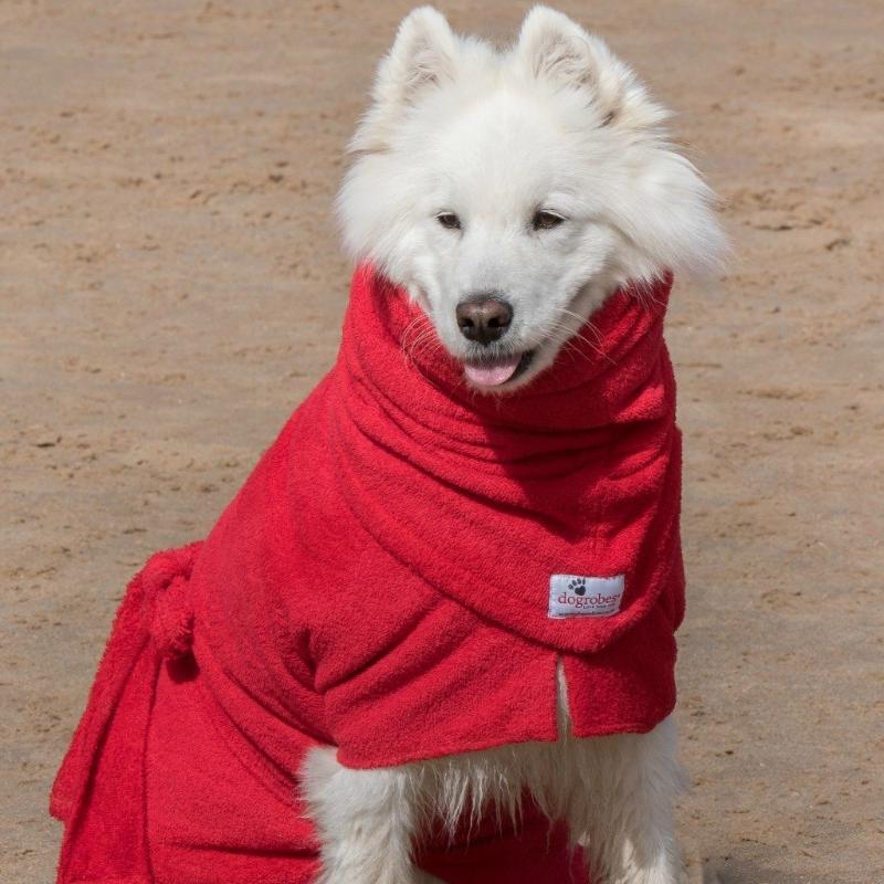Dogrobes Red Drying Robe Snood
