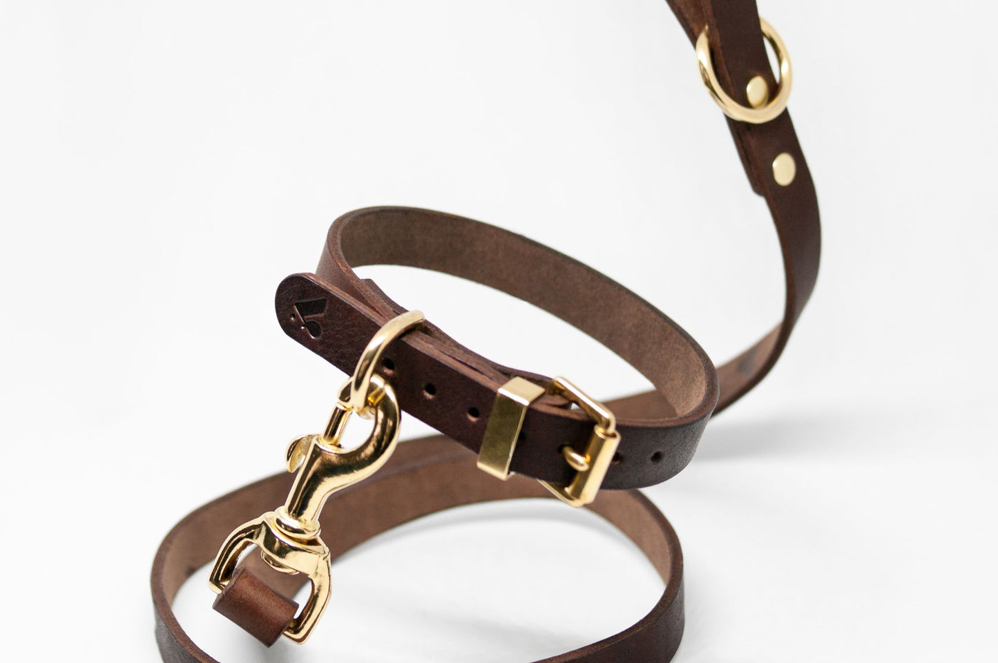 Vackertass Supply Company Classic Brown Leather Collar