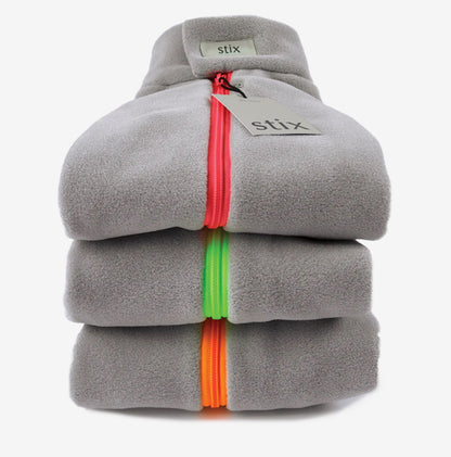 Stix Light Grey Dachshund Fleece