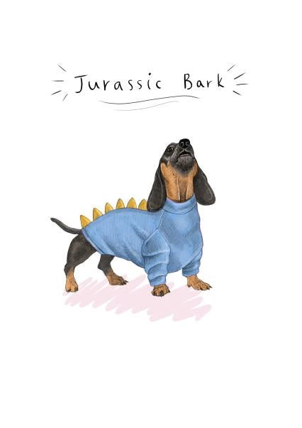 Beth Goodwin ‘Jurassic Bark’ A6 Greetings Card
