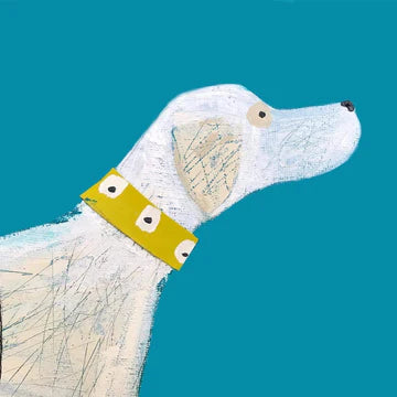 Print Circus ‘Mustard Collar’ Greetings Card