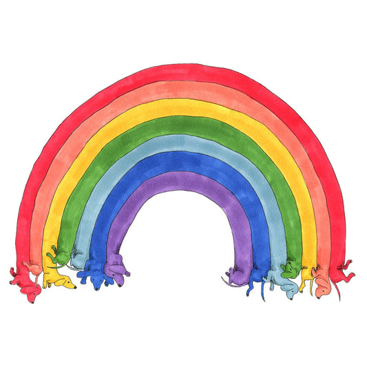 Tabitha Noakes ‘Dachsund Rainbow’ A4 Print