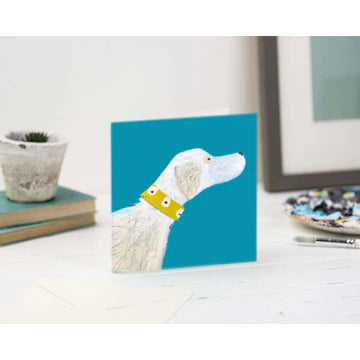 Print Circus ‘Mustard Collar’ Greetings Card