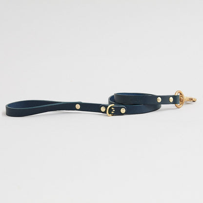 Kintails Skinny Navy Leather Lead