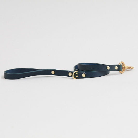 Kintails Skinny Navy Leather Lead