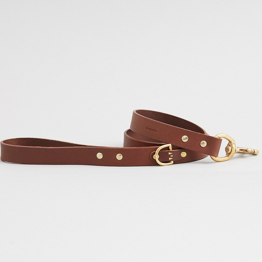 Kintails Standard Brown Leather Lead
