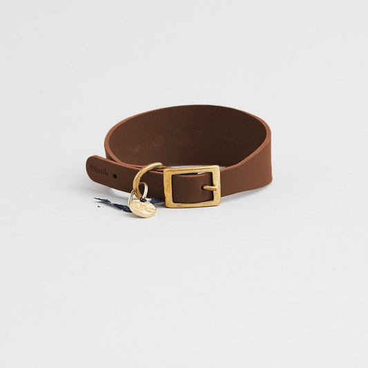 Kintails Brown Leather Hound Collar