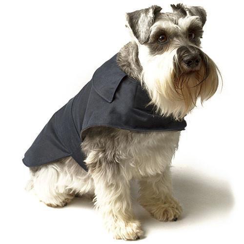 Mutts and Hounds Navy Waxed Waterproof Dog Coat