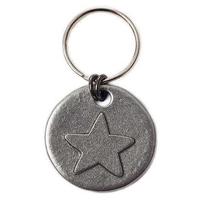 Mutts and Hounds Star Motif Pewter Dog Tag