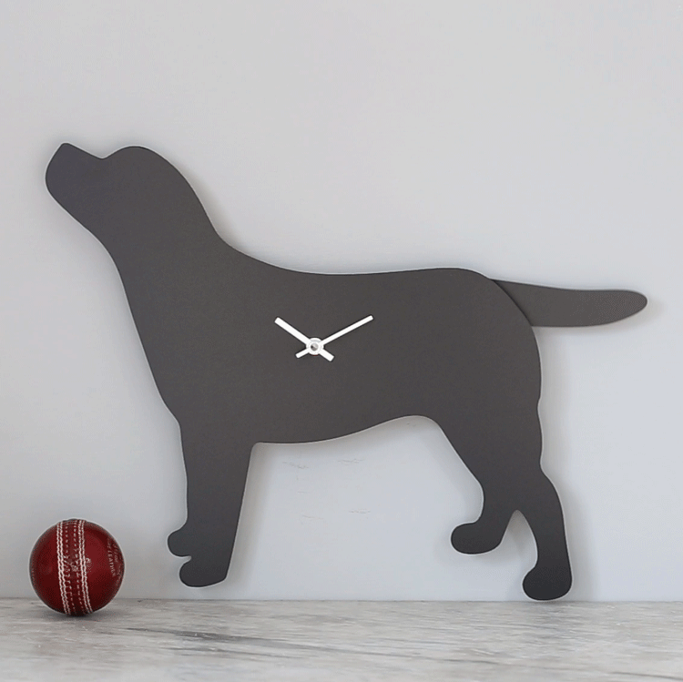 The Labrador Company Wagging Tail Clocks - More Breeds Available