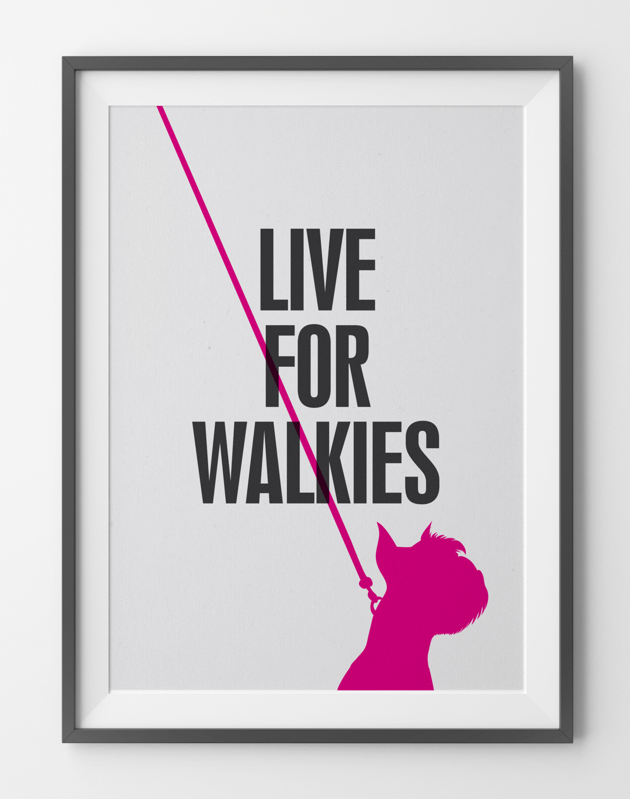 Fifi and Pascale 'Live for Walkies' Graphic Print